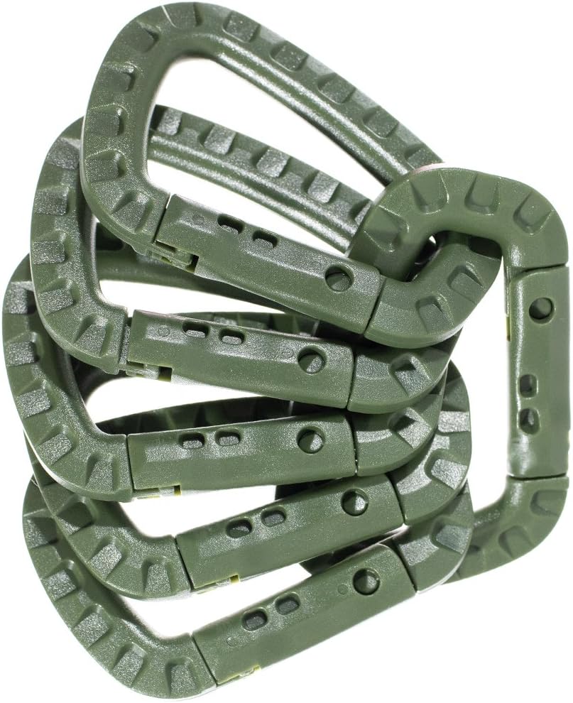West Coast Paracord Tactical Carabiner Keychain – Hard Polymer, Lightweight Utility Hook
