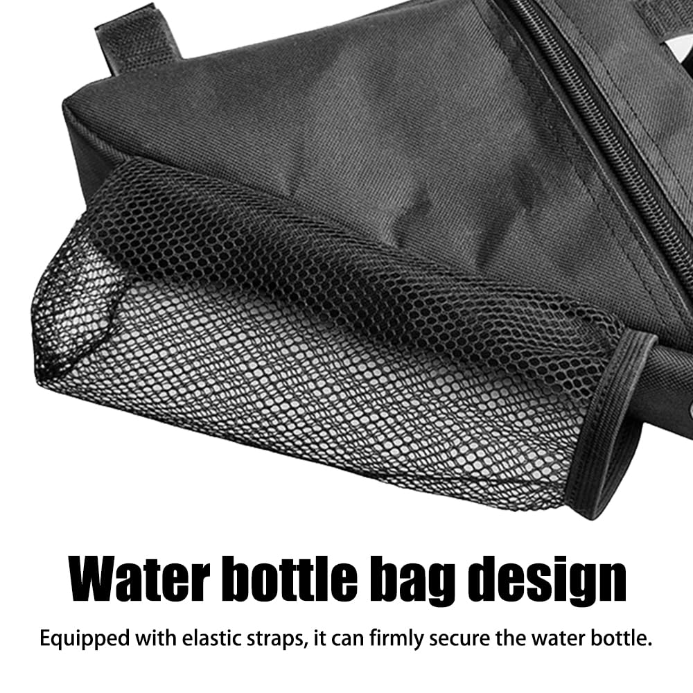 MiOYOOW Bike Frame Bag, Triangle Top Tube Bag Waterproof Bike Bottle Holder Bag for Mountain Road Bike Bicycle