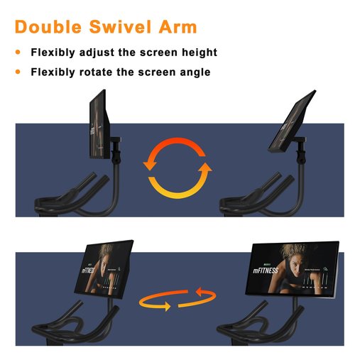 NICEDACK Screen Swivel Mount for Peloton Bike, Pivot for Peloton Bikes, 360° Movement Screen Swivel Compatible with Peloton, Swivel Screen Attachment for Peloton, Adjuster for Peloton Screen Rotating