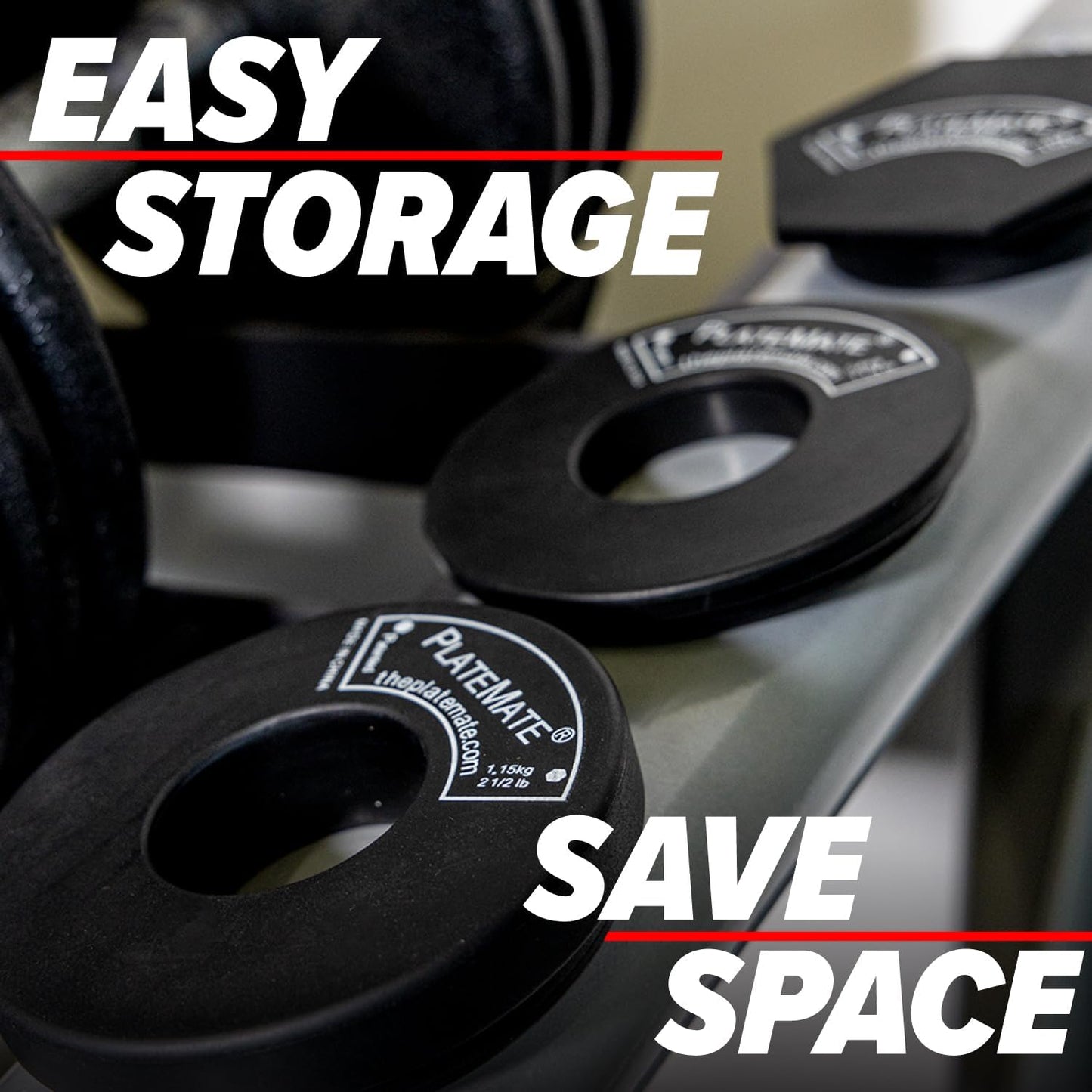 Microload Pair 2 1/2 lb. Magnetic Donut Weights (5 lb. Set)