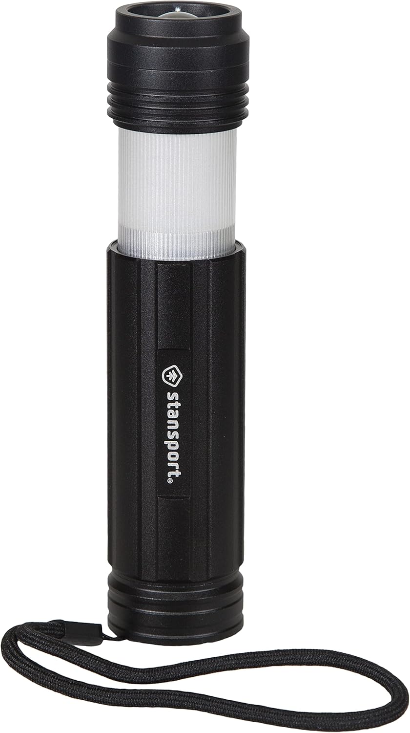 Stansport Heavy-Duty Tactical Flashlight/Lantern, 200 Lumens Multicolor 103-200 One Size