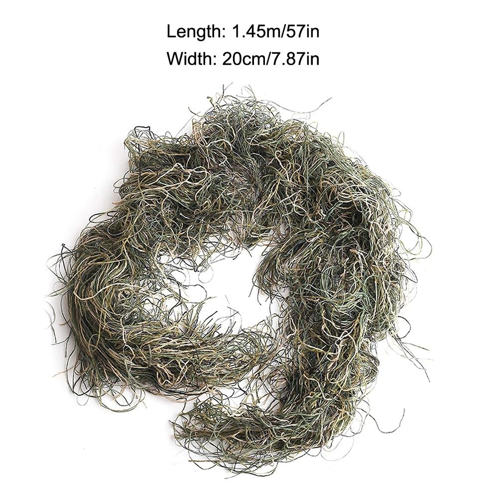MiOYOOW Ghillie Rifle Wrap, Forest Rifle Concealment Wrap Tactical Camouflage Rifle Cover for Hunting Shooting Photography