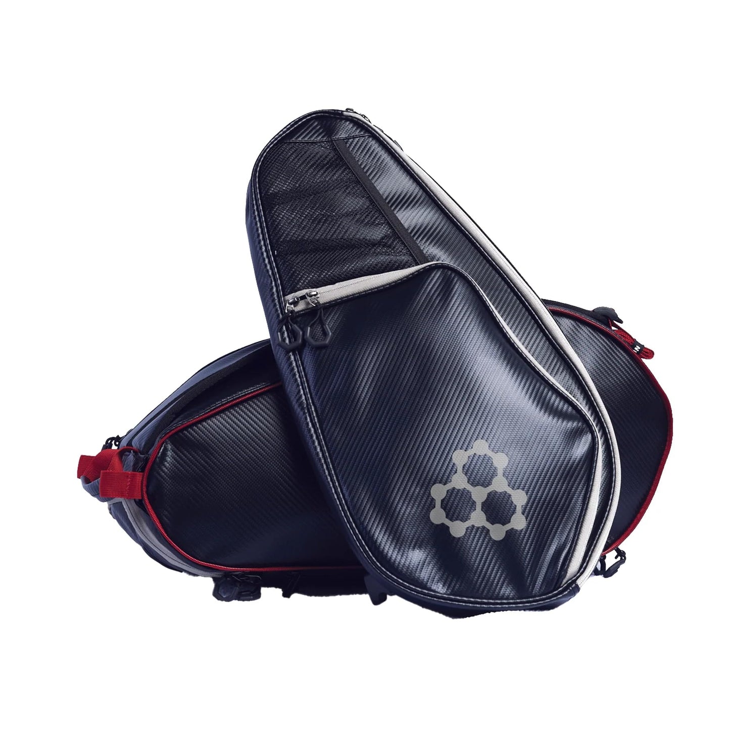 CRBN Pickleball Pro Team Tour Paddle Bag With Built-In Zip-Off Sling - Padded Side Pockets for 6 Paddles, Shoes & More
