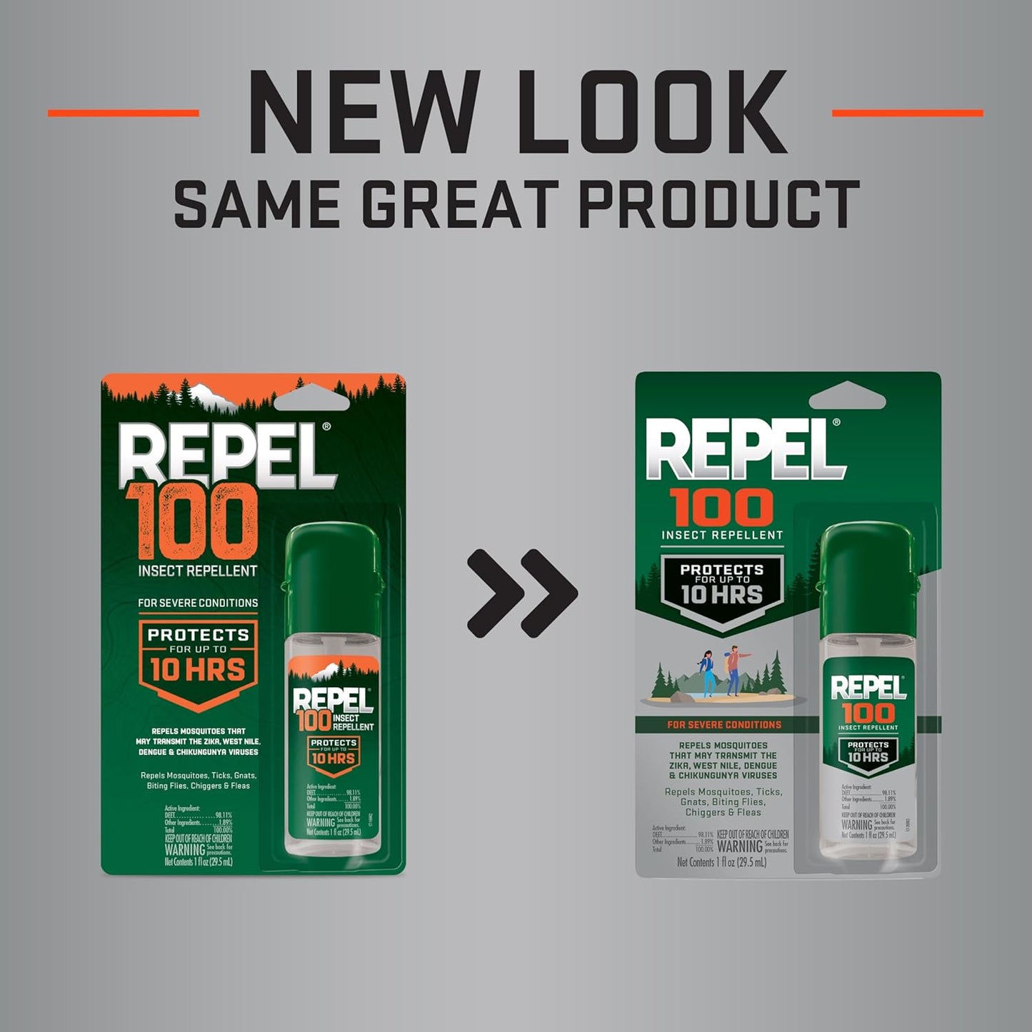 Repel 100 Insect Repellent, Repels Mosquitos, Ticks and Gnats, For Severe Conditions, Protects For Up To 10 Hours, 98% DEET (Pump Spray) 1 fl Ounce