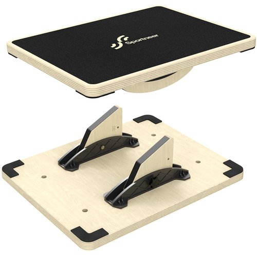 Sportneer Balance Board Bundle with Adjustable 2-in-1 Slant Board