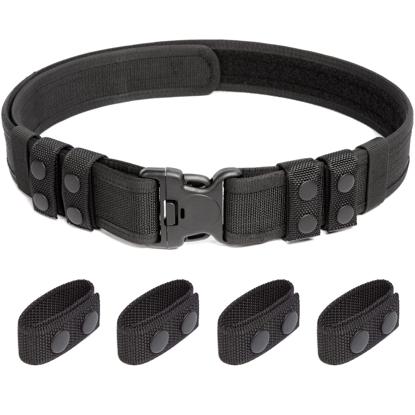LUITON Tactical Belt for Men Duty Belt 2" Rigger Molle Belt Military Style Belt Police Combat Battle Belt Security Duty Belts with 4 Belt Keepers (40"-47") XL