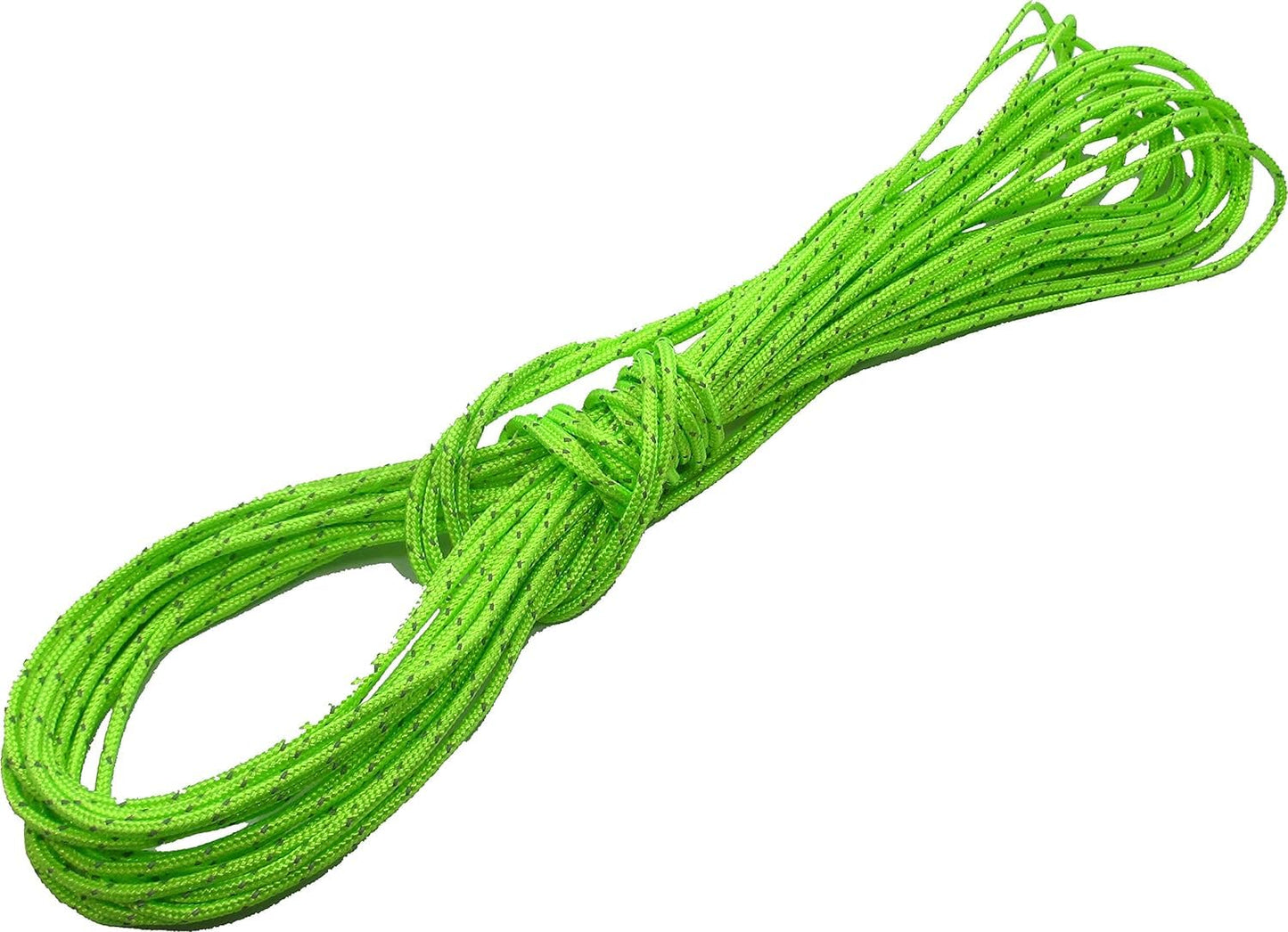 B2BPlusC Ultra Light Dyneema Reflective Green Rope 1/16 Inch Diameter | 440lbs Breaking Strain | Tent Guy Guide Rope | Suitable for Sailing, Dinghy, Yachting, Cruising, Racing - 120 Feet