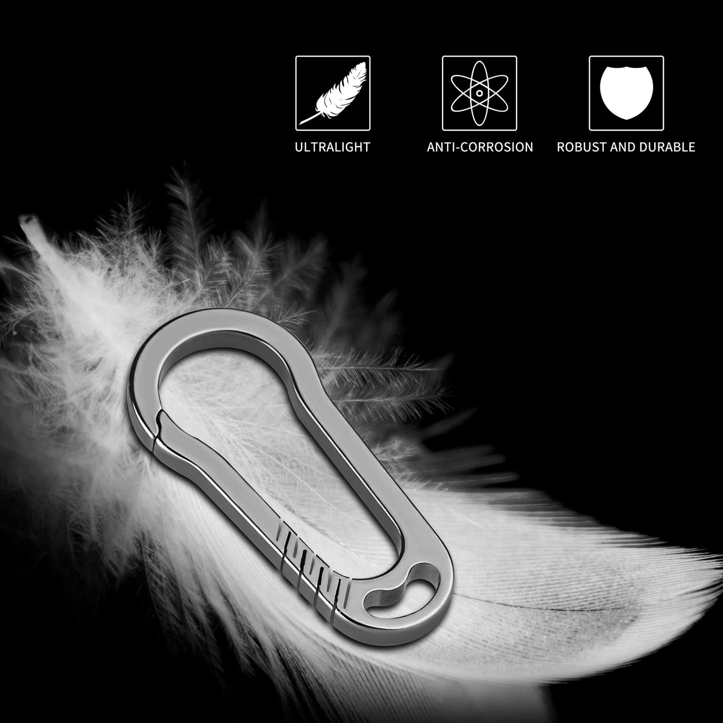 1981LIFE YSK011 2pack Carabiner Keychain Clip for Keys, Heavy Duty Car Key Chains Organizer for Men and Women