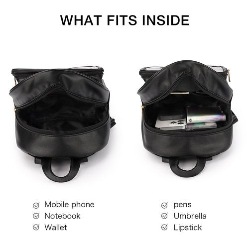 STEAMEDBUN Ita Backpack Black Pin Display Backpack For Women,Cosplay