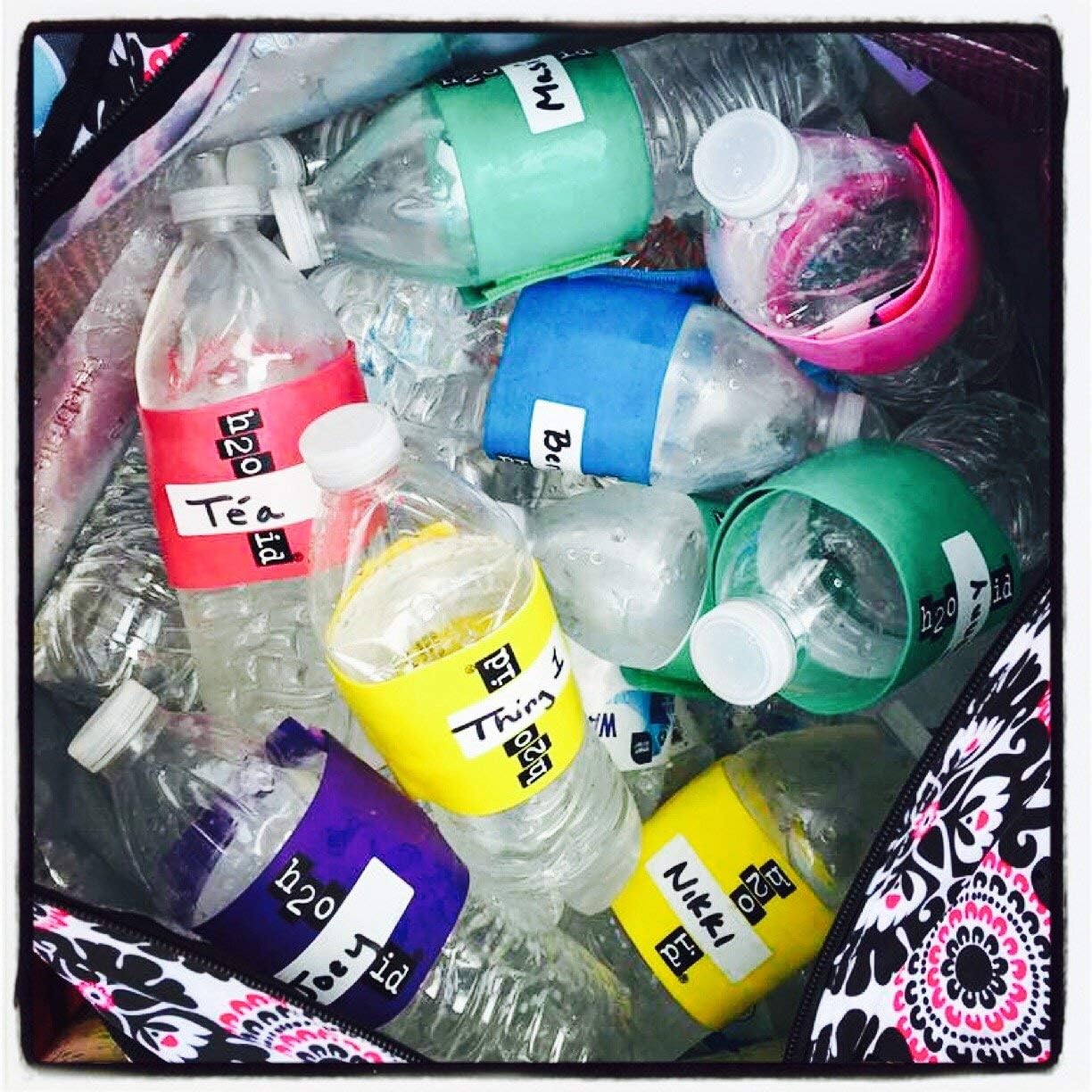 12 Band Party Pack Personalize and Label Drinks: Water Bottes, Reusable Bottles & Cups, a Drinking Glass, Beer, Cocktails