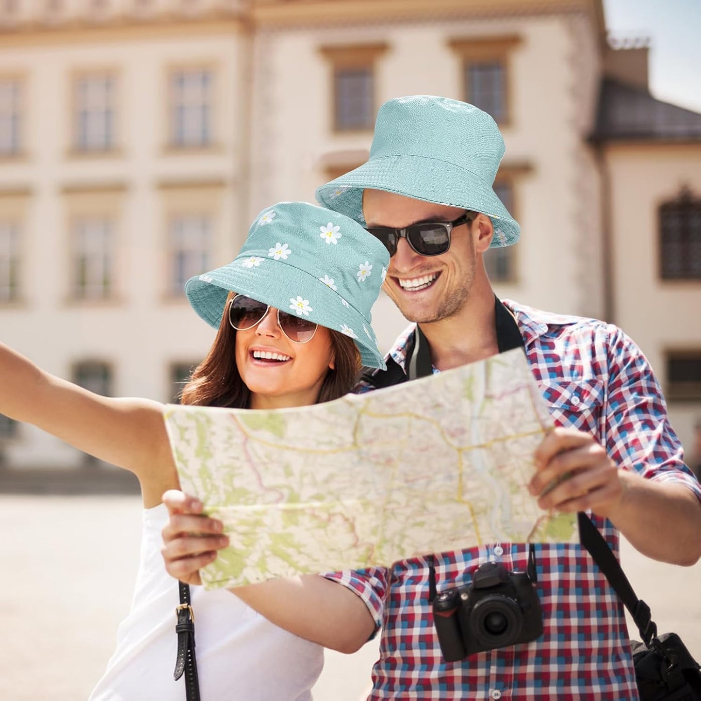 Reversible Cotton Sun Hat for Women | Summer Travel & Beach Fishing Cap