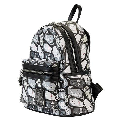Lougefy Nightmare Before Christmas Xmas Coffin All over Print Mini Backpack: Spooky Holiday Style!