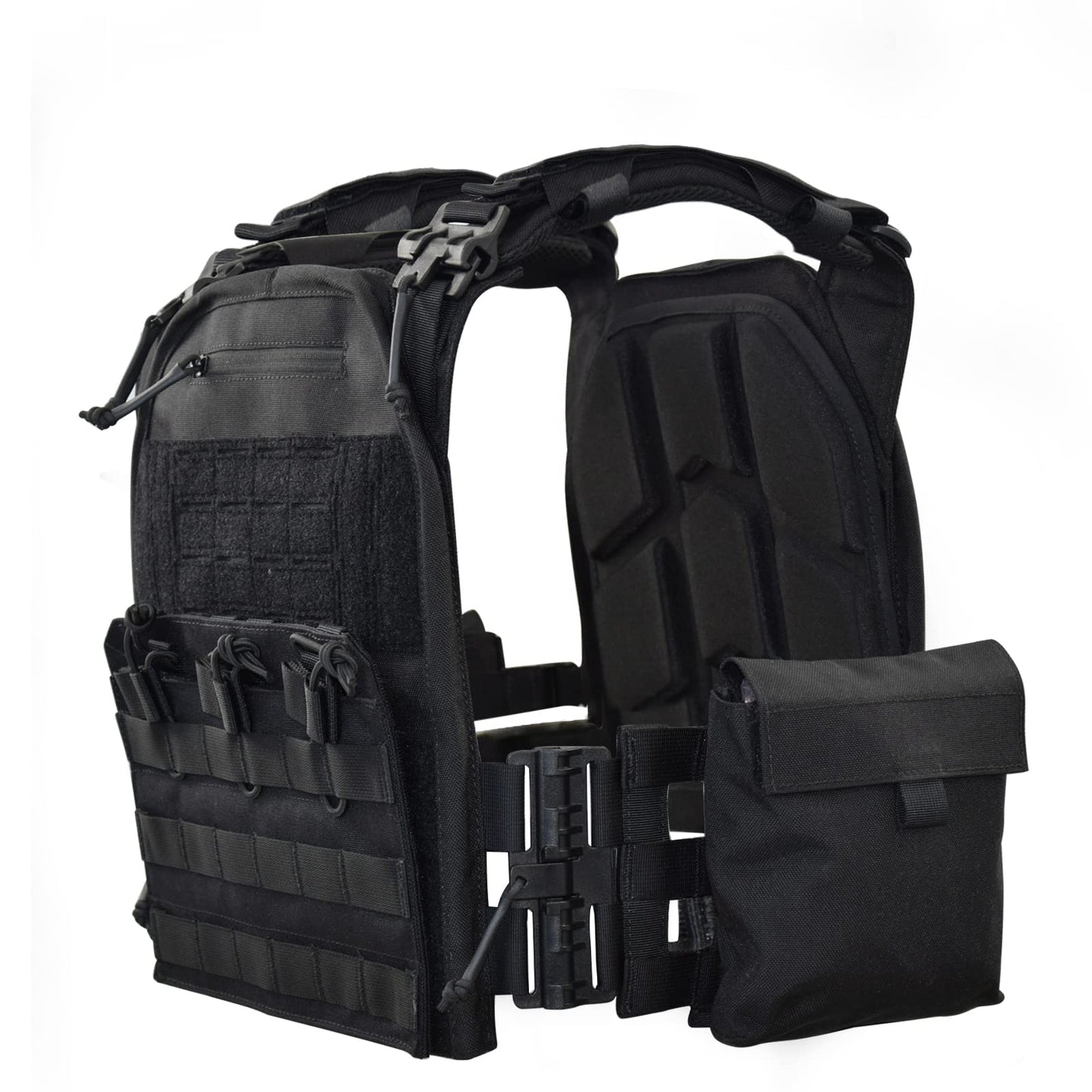 ULIONTAC EVA Foam Padding Breathable Soft Molded Insert Pad Tactical Accessories Gear Lightweight 2pcs (Black)