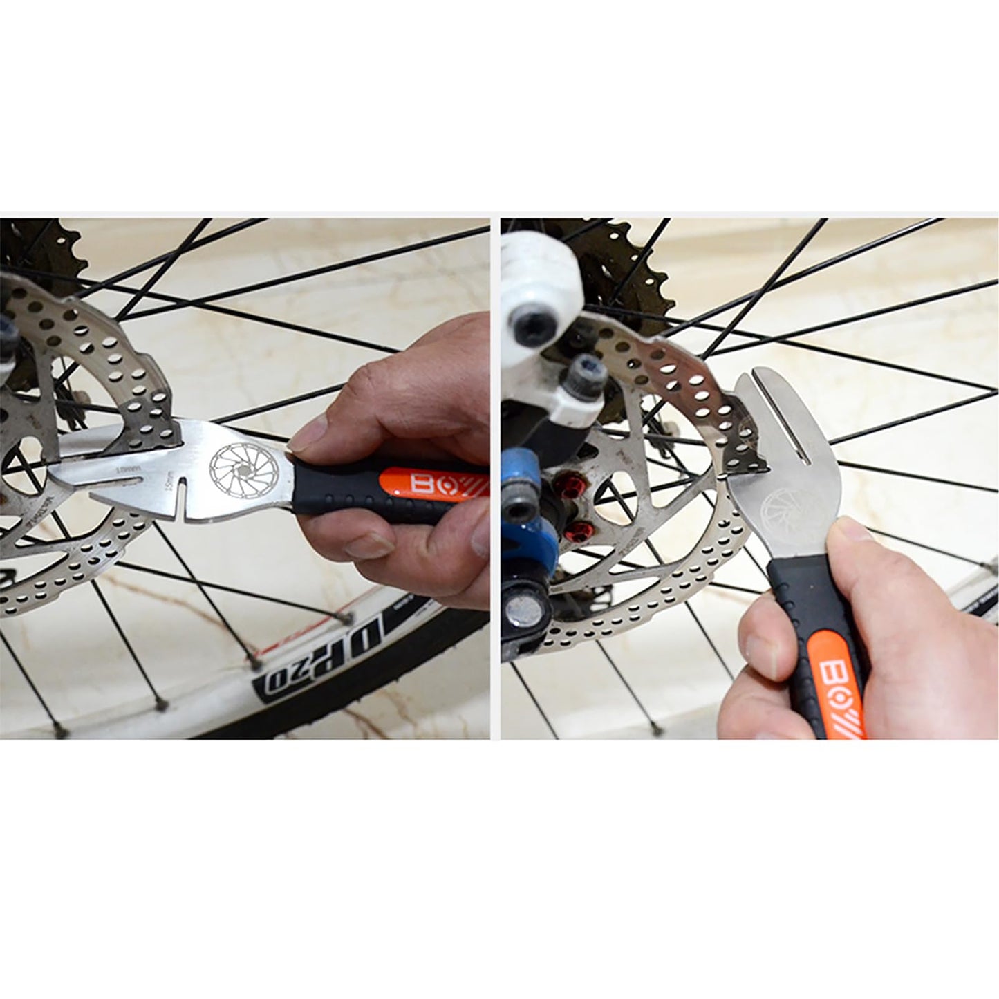 SONZUIA Bicycle Rotor Truing Fork, Bike Disk Brake Rotor Alignment Tool with Comfortable Operating Handle