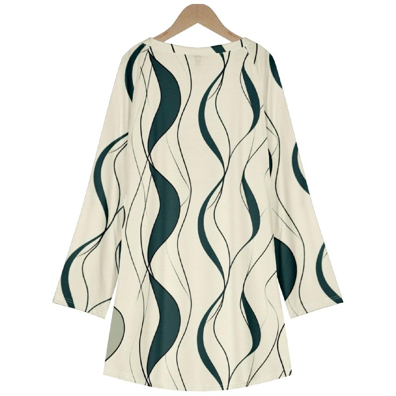 Plus Size Long Sleeve Tee Shirts for Women Loose Fit Fall Outfits 2024 Trendy Wave Linen Stripe Cotton Linen Tops Oversized Y2k Workout Yoga Pajama Crew Neck Casual Cotton Boho Winter Clothes,XL