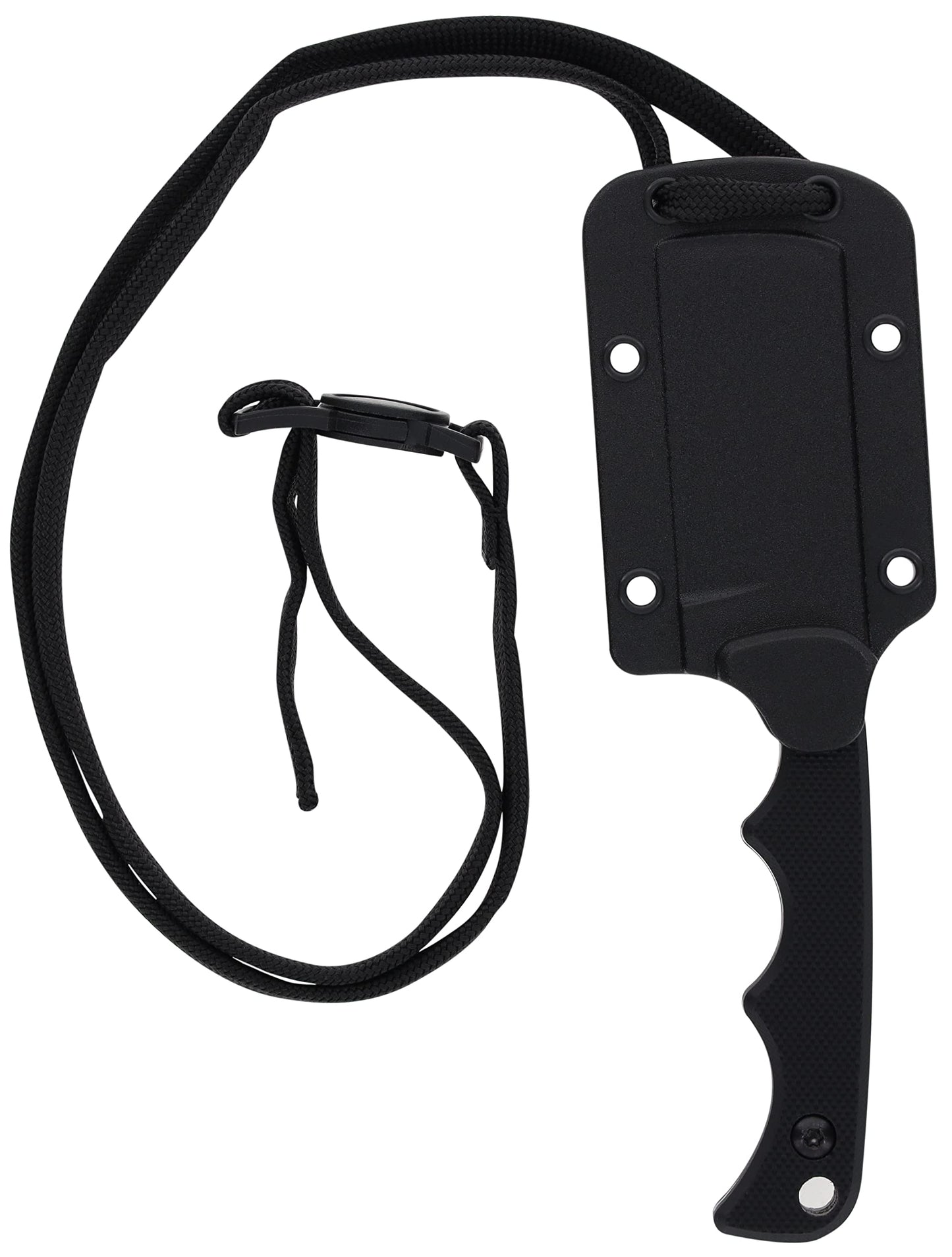 Smith & Wesson H.R.T Cleaver Neck Knife 5.5 in Overall Length with 2 in Blade Length and Breakaway Lanyard,Black