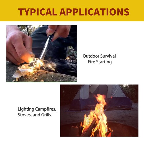 3 Pieces Magnesium Fire Starter Rods, 99% High Purity Magnesium Metal Rod, 3.5" x 0.63" – Ideal Mg Fire Starter for Survival, Emergency Sparks, Outdoor Camping Hiking (900mm x 16mm)