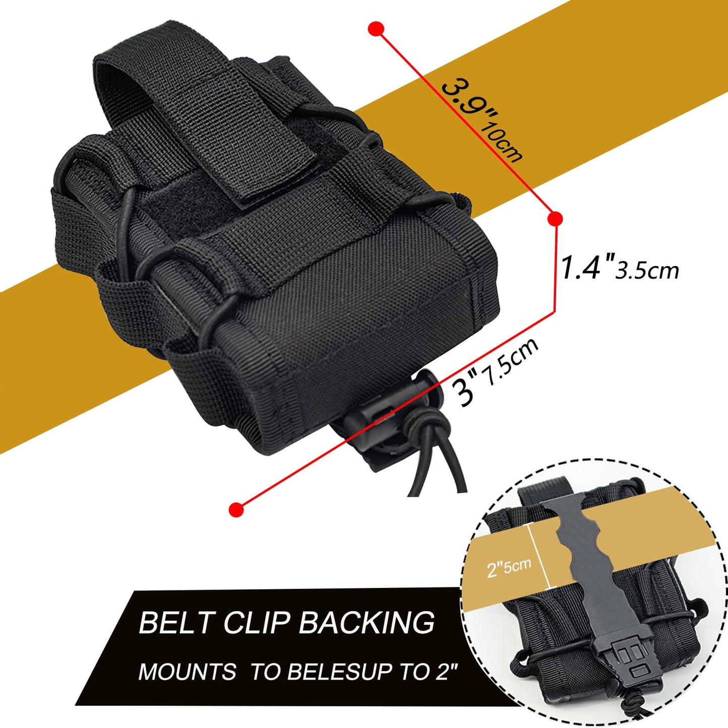 Handcuff Holder, Molle Pouch for Duty Belt, Police Vest Handcuff Holster Case Law Enforcement, Security Guard Gear