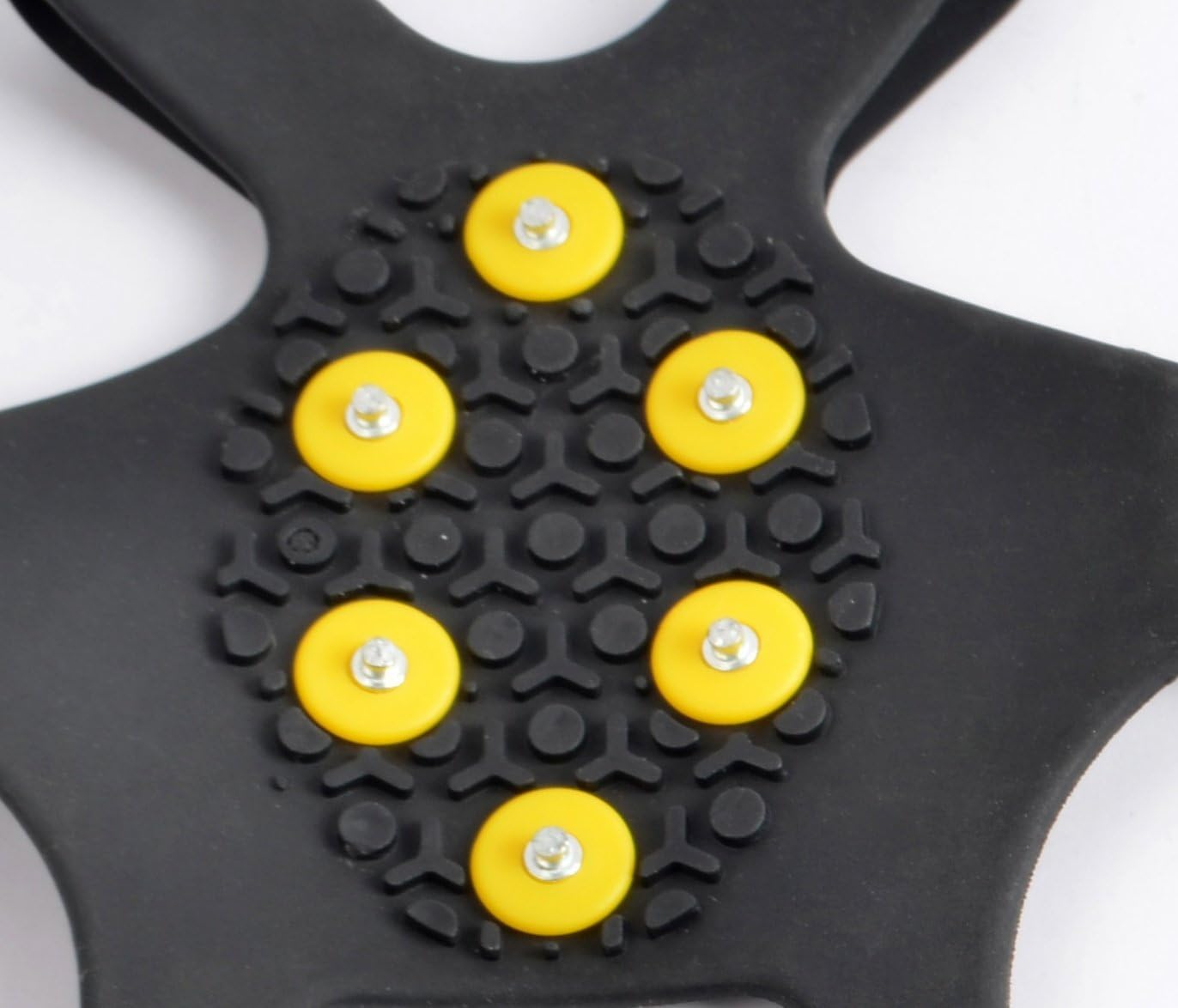 Ice Grips, Traction Cleats, Ice Cleat, Easy Slip On, Outdoor Durable, 10 Steel Studs, Stretchable, Prevent Slipping from Ice/Snow, Extra Studs Included in Each Package.