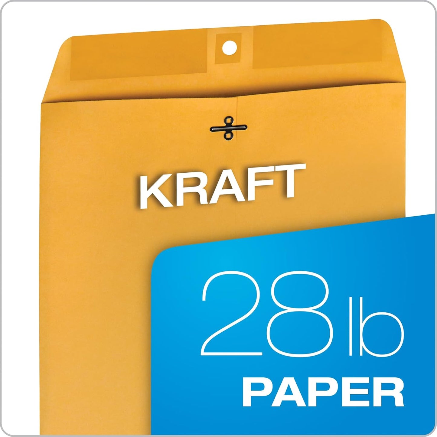 Quality Park 6 x 9 Clasp Envelopes, Clasp and Gummed Closures for Storing or Mailing, 28 lb Kraft Paper, 100 per Box (QUA37855)