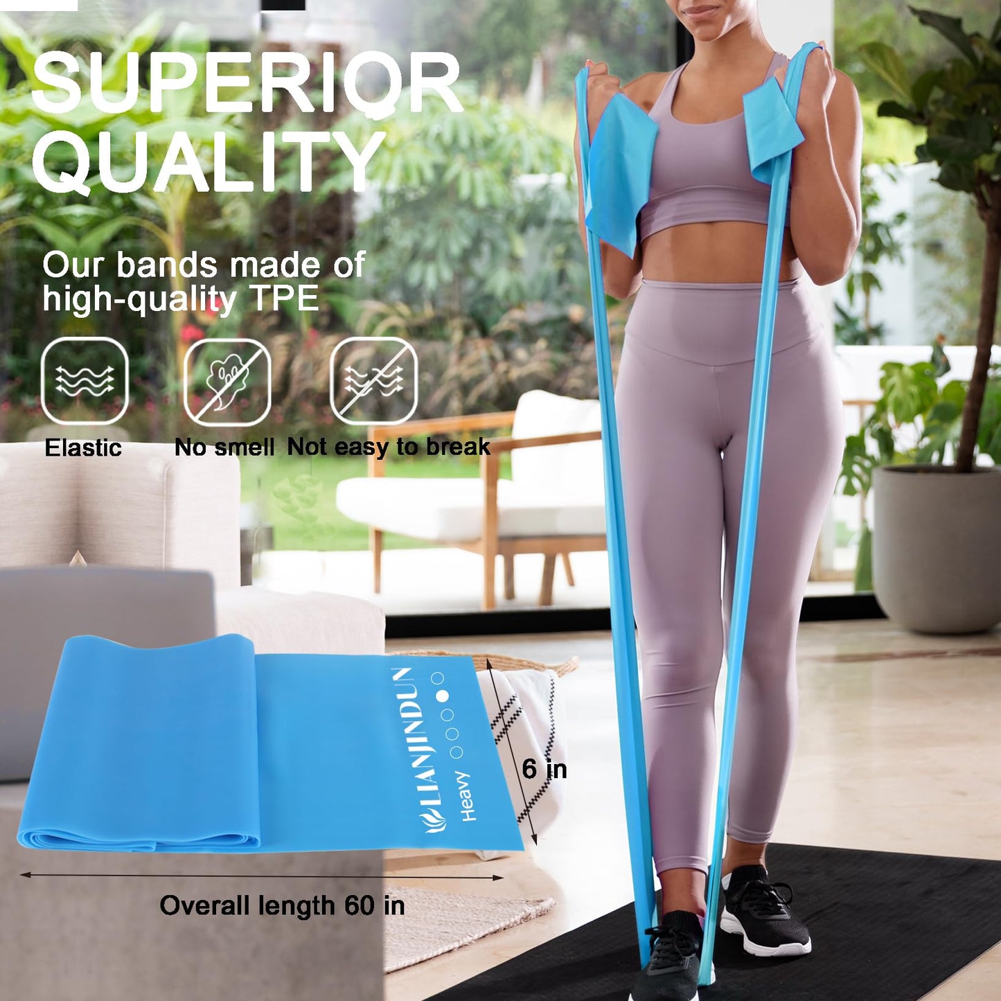 10 Pcs Professional Resistance Bands