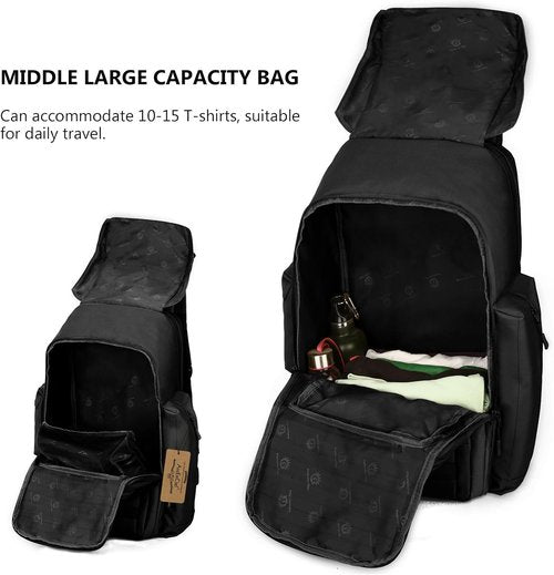 ArcEnCiel 40L Tactical Backpack Military Shoes Bags Daypack Assault Pack Bug Out Bag Molle Rucksack - Rain Cover Included