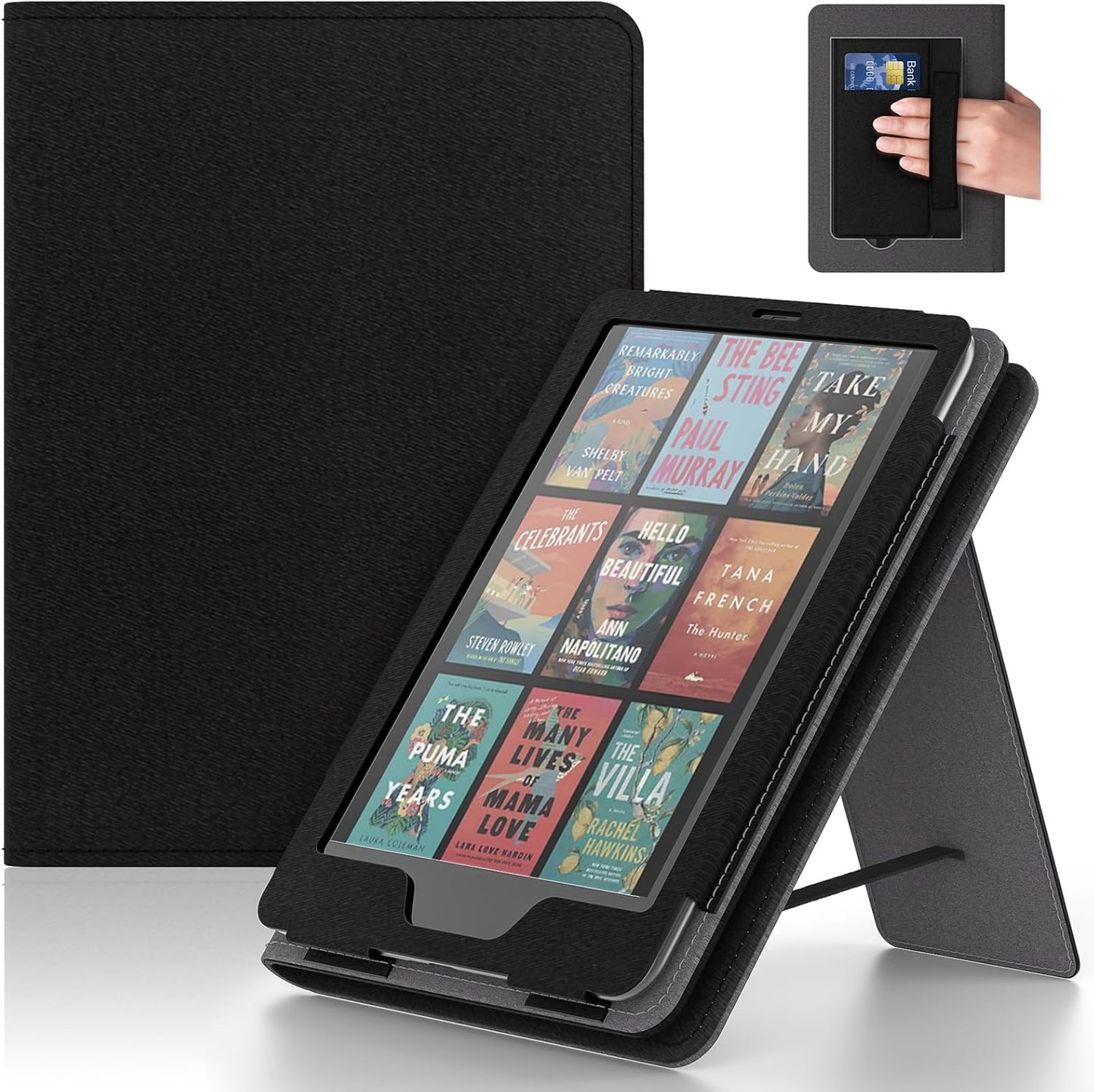 Lainergie Ebook Case with Stand and Hand Strap,Incompatible Alcatel TCL, Light Purple