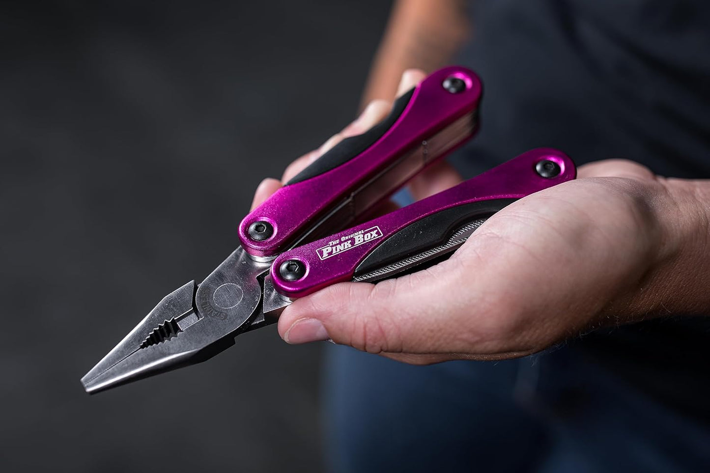 14-In-1 Multi-Tool, Pink | Aluminum Body with Versatile Stainless Steel Tools, Perfect for DIY, Home, Camping, Everyday Life