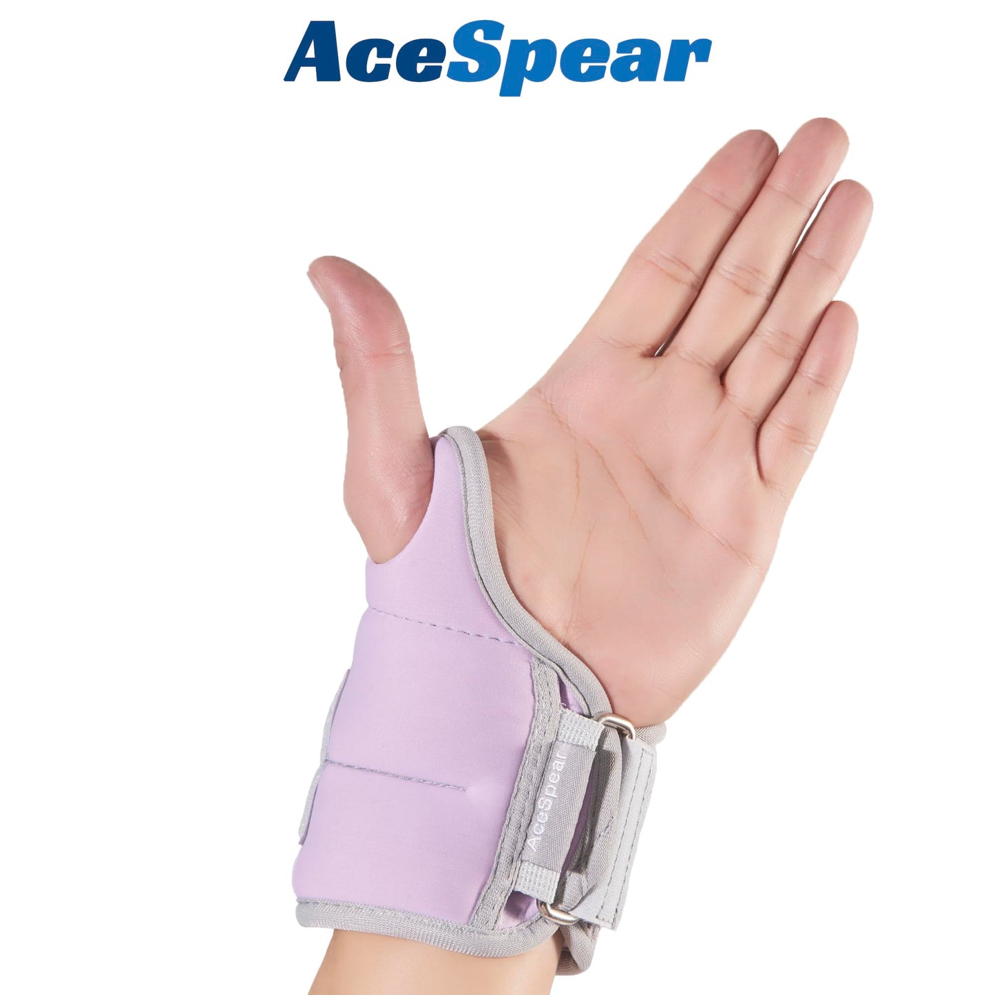 AceSpear Wrist Weights with Thumb Loops Lock for Men Women 1lb*2 2lbs*2 3lbs*2 Ankle Weights Weighted Gloves for Running Strength Training Walking Exercises (Purple, 1 lb x 2)