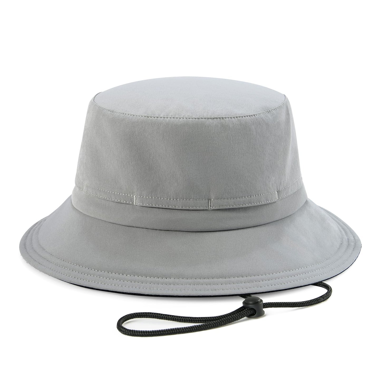 FEINION Men Women Breathable Sun Cap Portable Outdoor Bucket Hat (Grey)