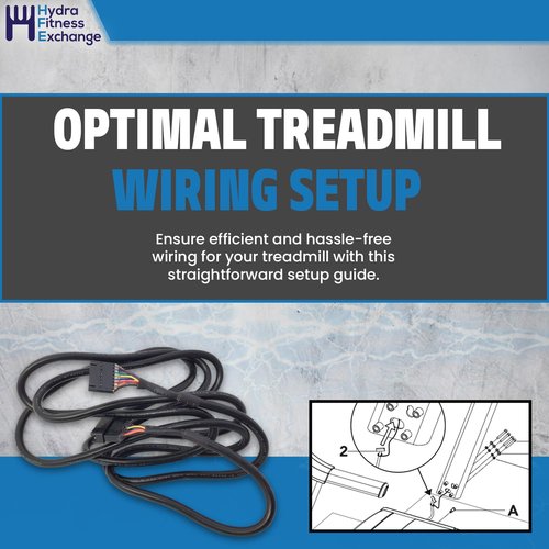 Hydra Fitness Exchange Console Wire Set Black | Treadmill Exercise Equipment Replacement Part | Compatible with HZ Fitness 7.0AT-04, TM1021, PTM1021, PTM1021B | MPN 1000303614 (2021-2025 Model)