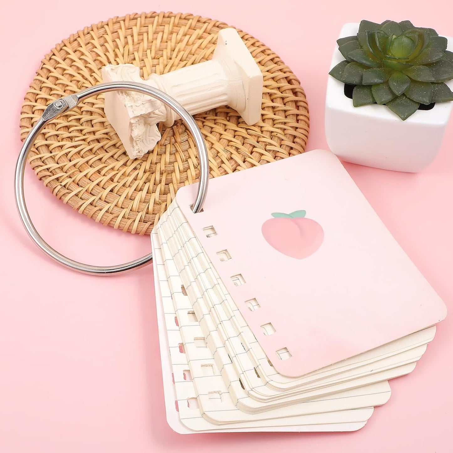 30 Pack Binder Rings 3 in Silver Loose Leaf Binder Ring, Small Book Rings Metal Rings for Index Cards, Notebook, Paper, Receipts Photos, DIY Crafts School Supplies