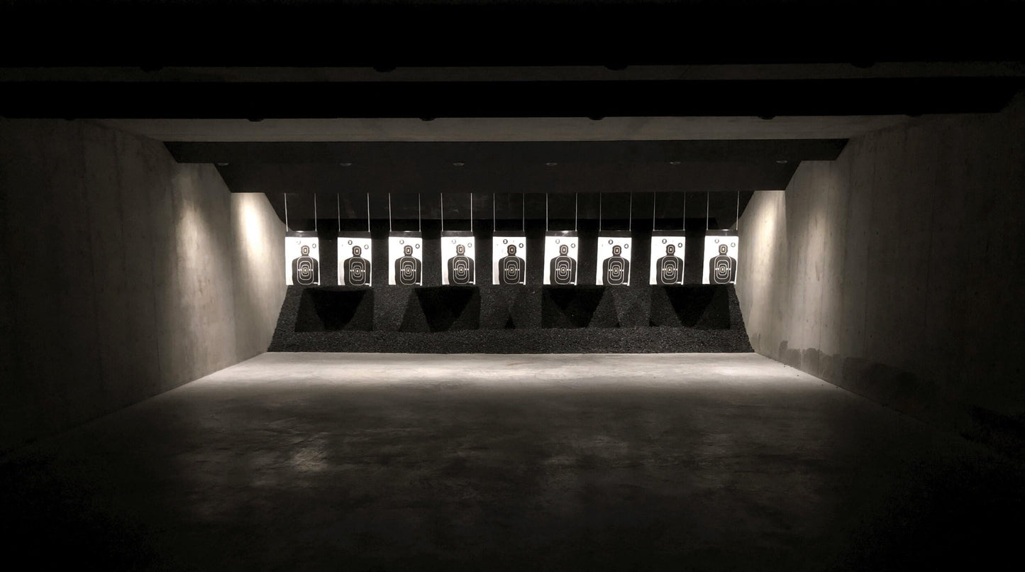 Kalnas Shooting Targets,12 x 18 inch, Bulk Packs of 25, 50, 100 - Silhouette Paper Targets - Ideal for Handguns, Pistols, Rifles - Red Bullseye, Black & White - Elevate Your Shooting Experience (50)