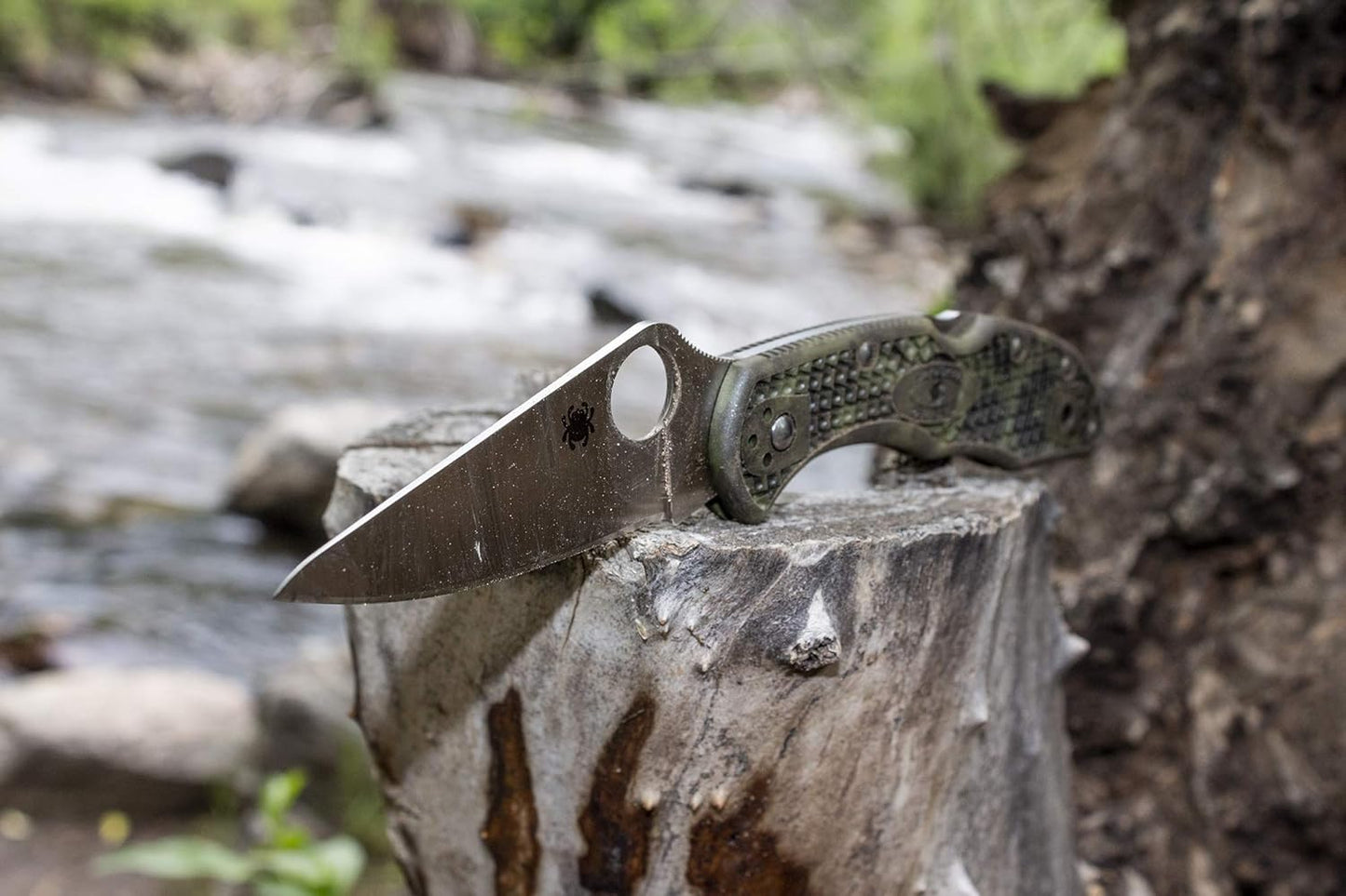 Spyderco Delica 4 Signature Knife with 2.95" Saber-Ground VG-10 Steel Blade and Durable Stainless Steel Handle - C11P