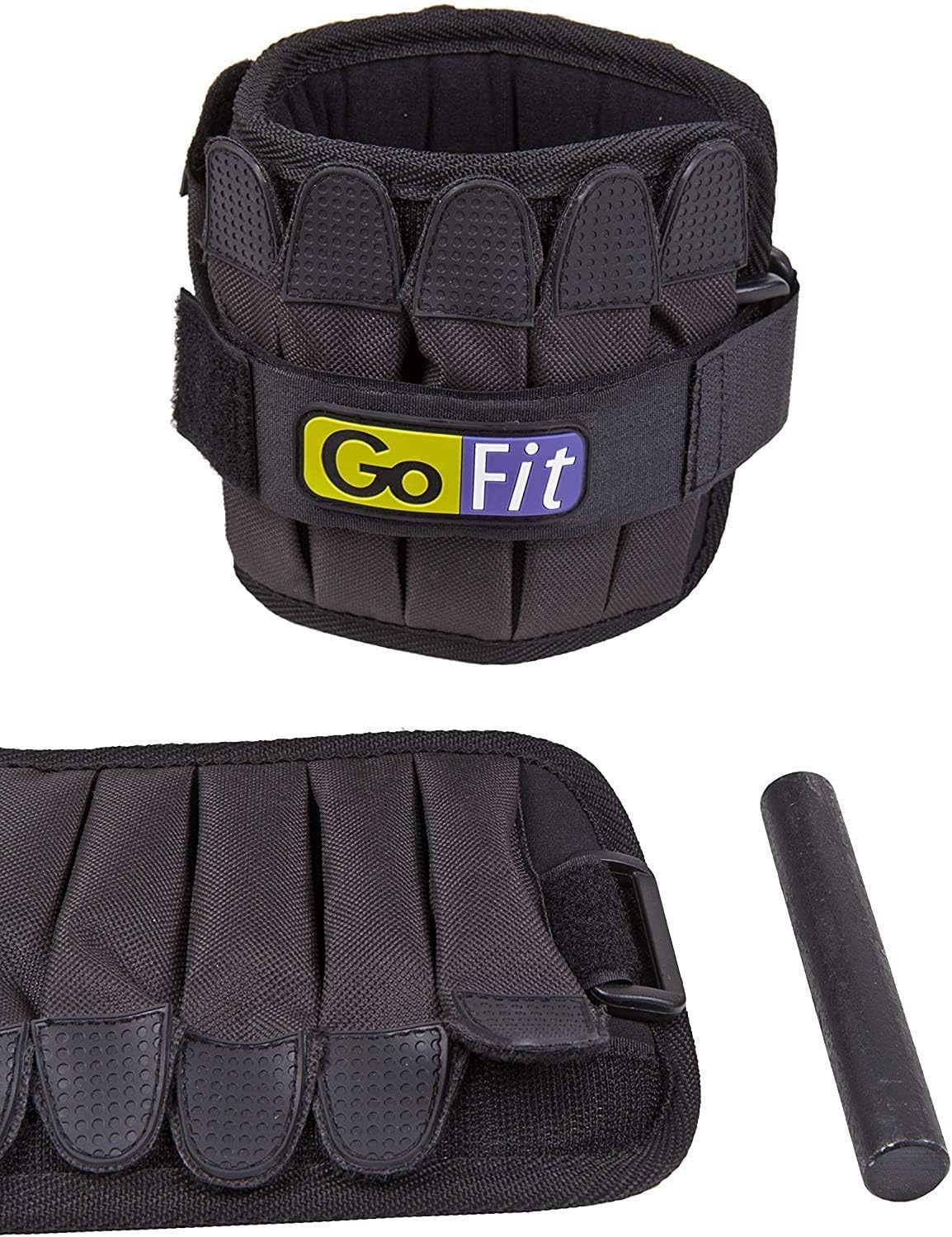 Padded, Adjustable Ankle Weight Set – Comfortable GoFit Training and Rehabilitation Gear
