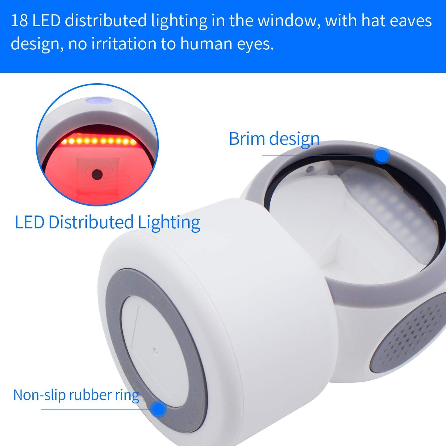2D QR Barcode Scanner,Symcode Omnidirectional Hands-Free Automatic Barcode Reader for Mobile Payment Computer Screen ScanMeters
