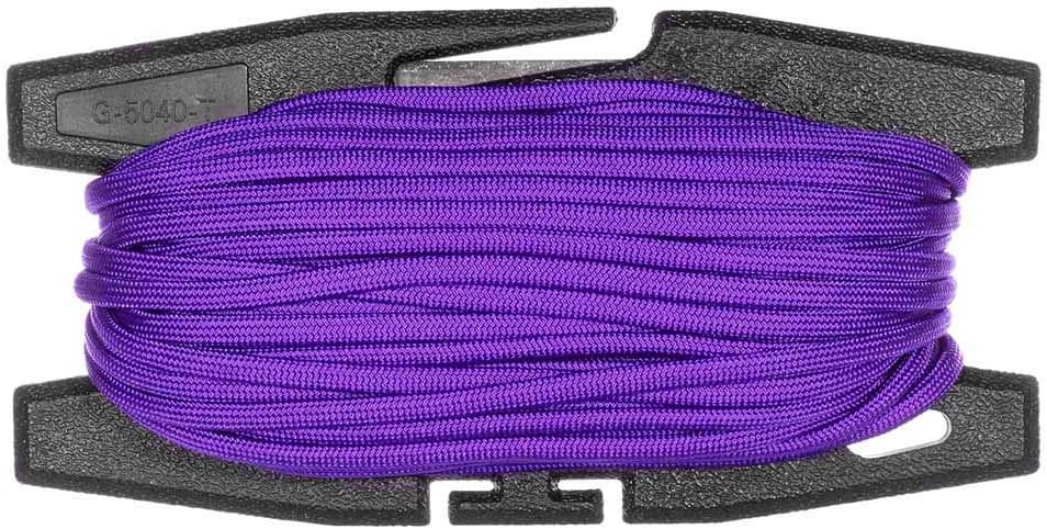 Paracord Spool Tool with 50 Feet of 550 7 Inner Strand Parachute Cord