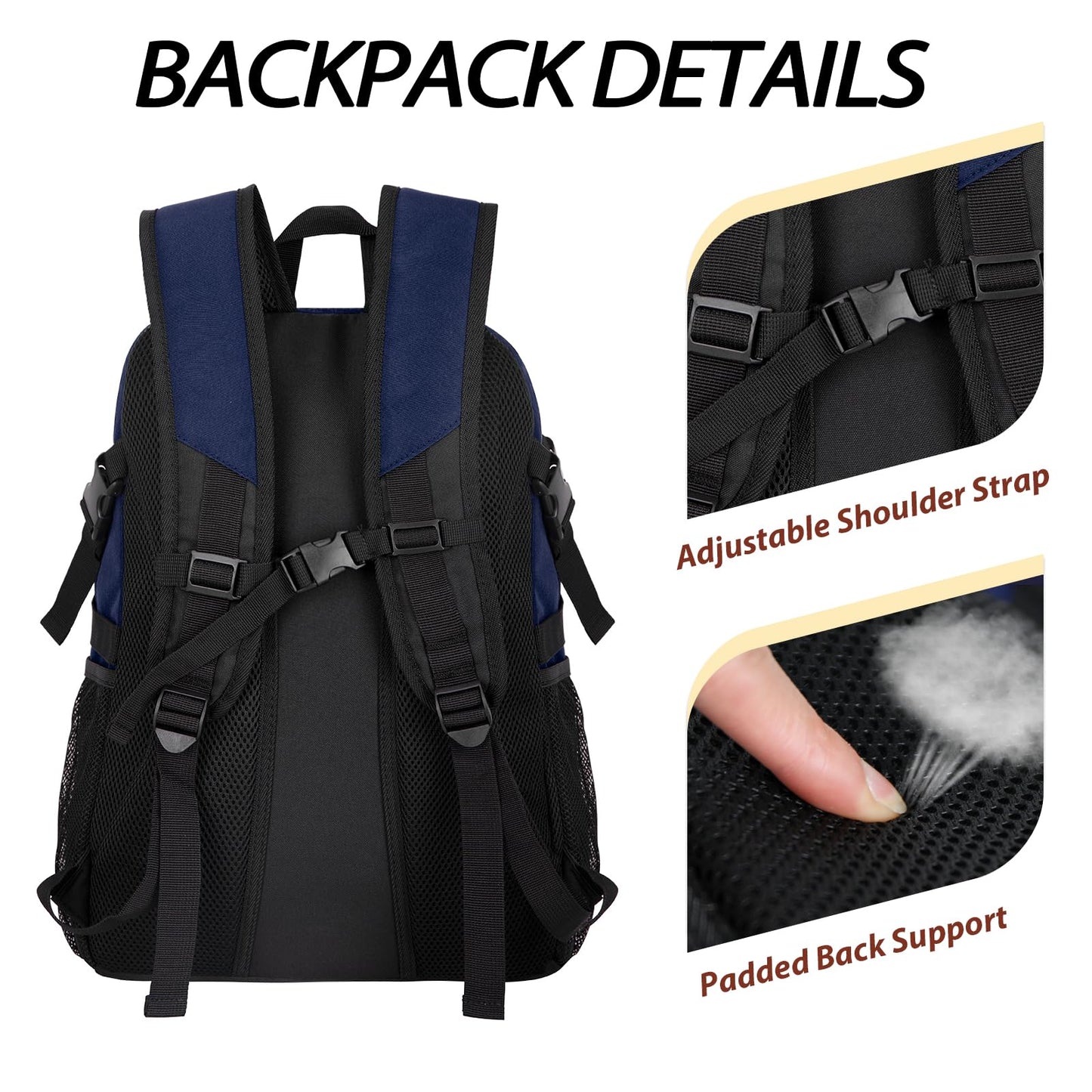 LARIPOP Soccer Bag-Youth Soccer Backpack for Men & Women,Waterproof Sports Bag Suitable for Volleyball, Basketball Accessories, Large Capacity Equipment Bag, with Ball Compartment and Laptop Compart