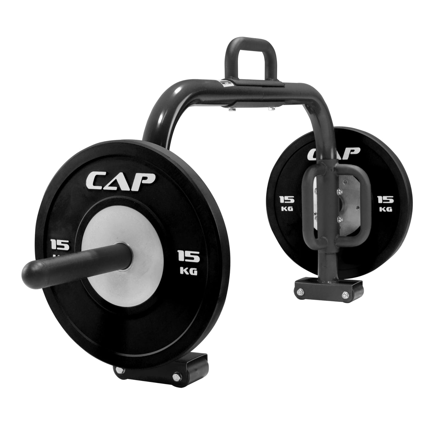 CAP Barbell Deluxe Open Trap Bar, Hex Bar, Shrug Bar, Deadlift Bar for Olympic and Standard Plates - Black