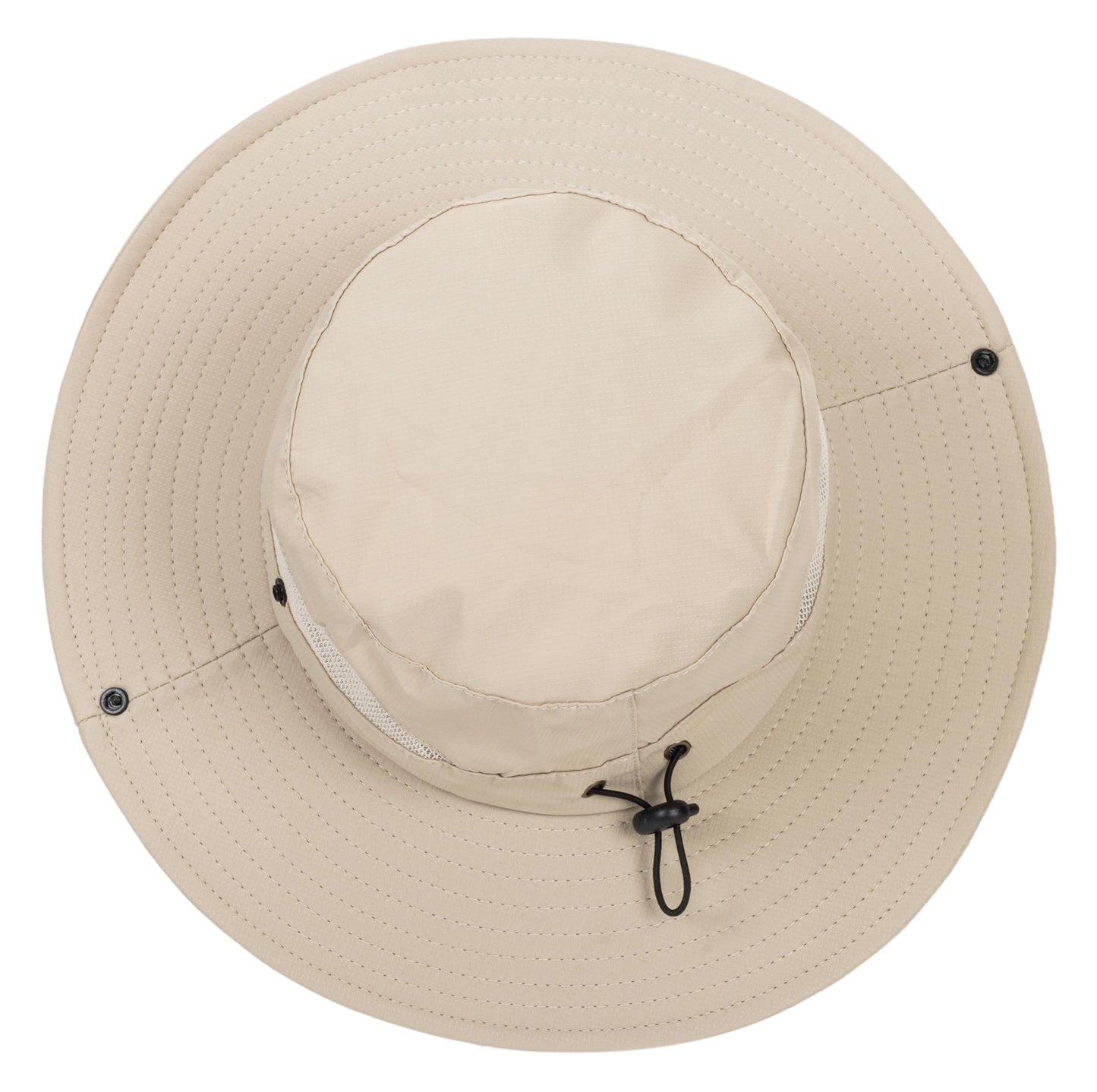 Kids Sun Hat with UV Protection Beach Bucket for Boys & Girls Wide Brim Safari Boonie Cap for Summer Outdoor Dark Beige