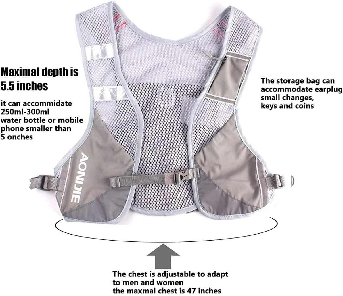 AONIJIE Running Hydration Vest Backpack,Lightweight Insulated Pack for Hiking Trail Running Cycling Race Marathon