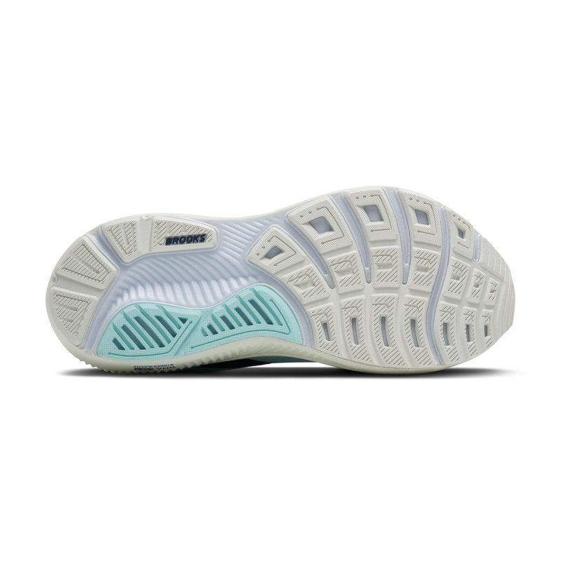 Brooks Women’s Ghost 17 Neutral Running Shoe - Clearwater/Navy Peony - 8 Medium