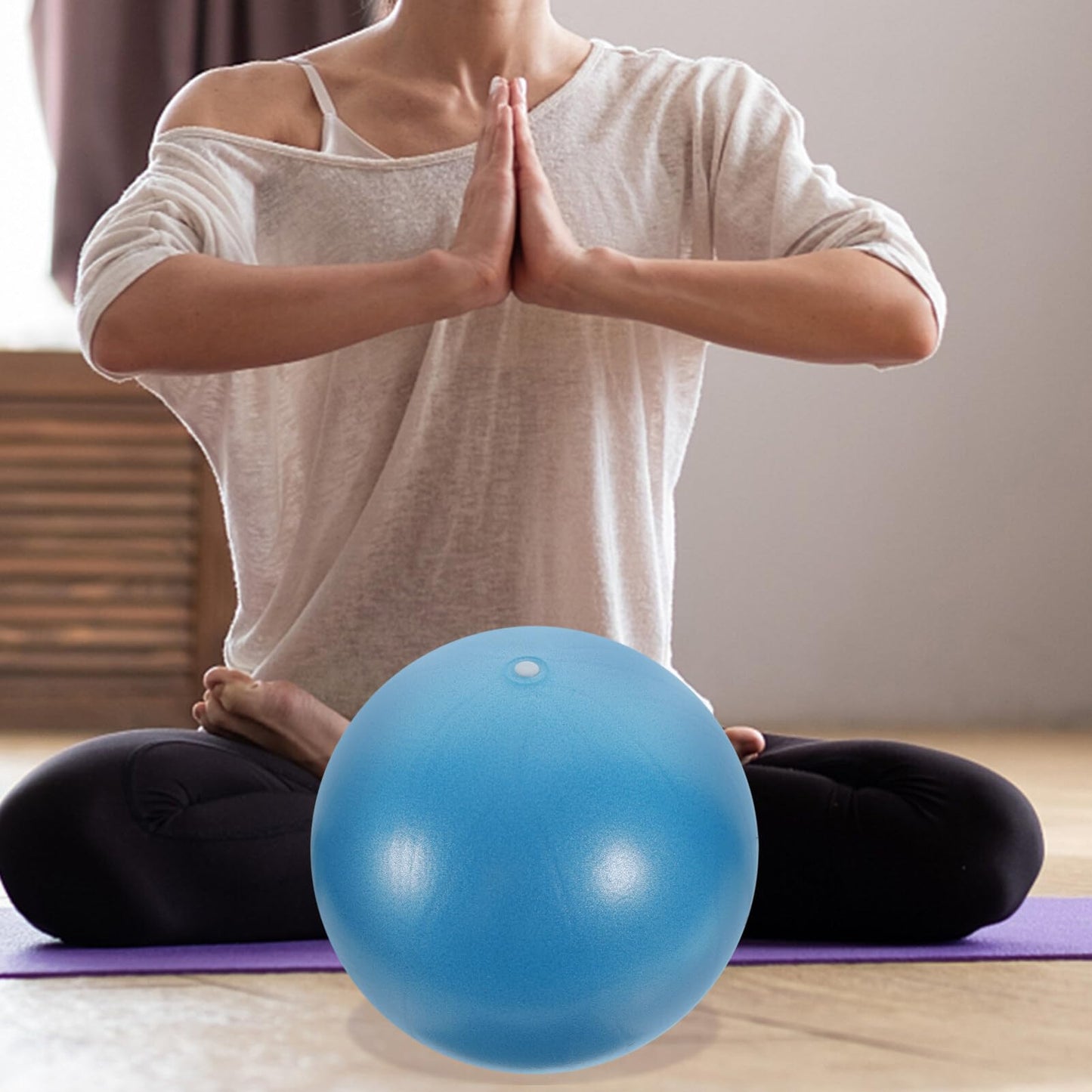 iplusmile Pilates Small Exercise Ball: 9 Inch Soft - Workout Ball for Stability Yoga Core Physical Therapy - for Women Aged 30-40 Home Gym Sport