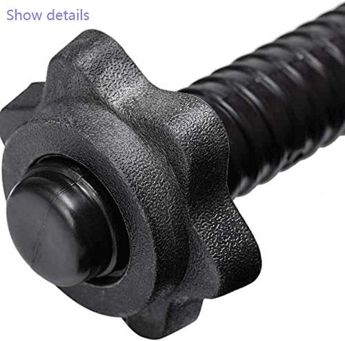 uncakil 2 Pairs Dumbbell Collars 1 inch Dumbbell Hex Nut 1 inch Barbell Collar Clamps Weight Clips for Dumbbells,Spinlock Collars for 1 Inch Standard Barbells Bars Sports Weight Lifting Fitness