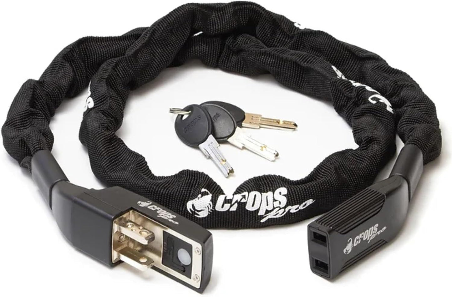 K4-66 Bike Chain Lock, 3.6ft Black with 3 Keys, Bike Locks Heavy Duty Anti-Theft Chain Lock with Double Locking Sylinder, Securing Your Bicycle or Motorcycle.