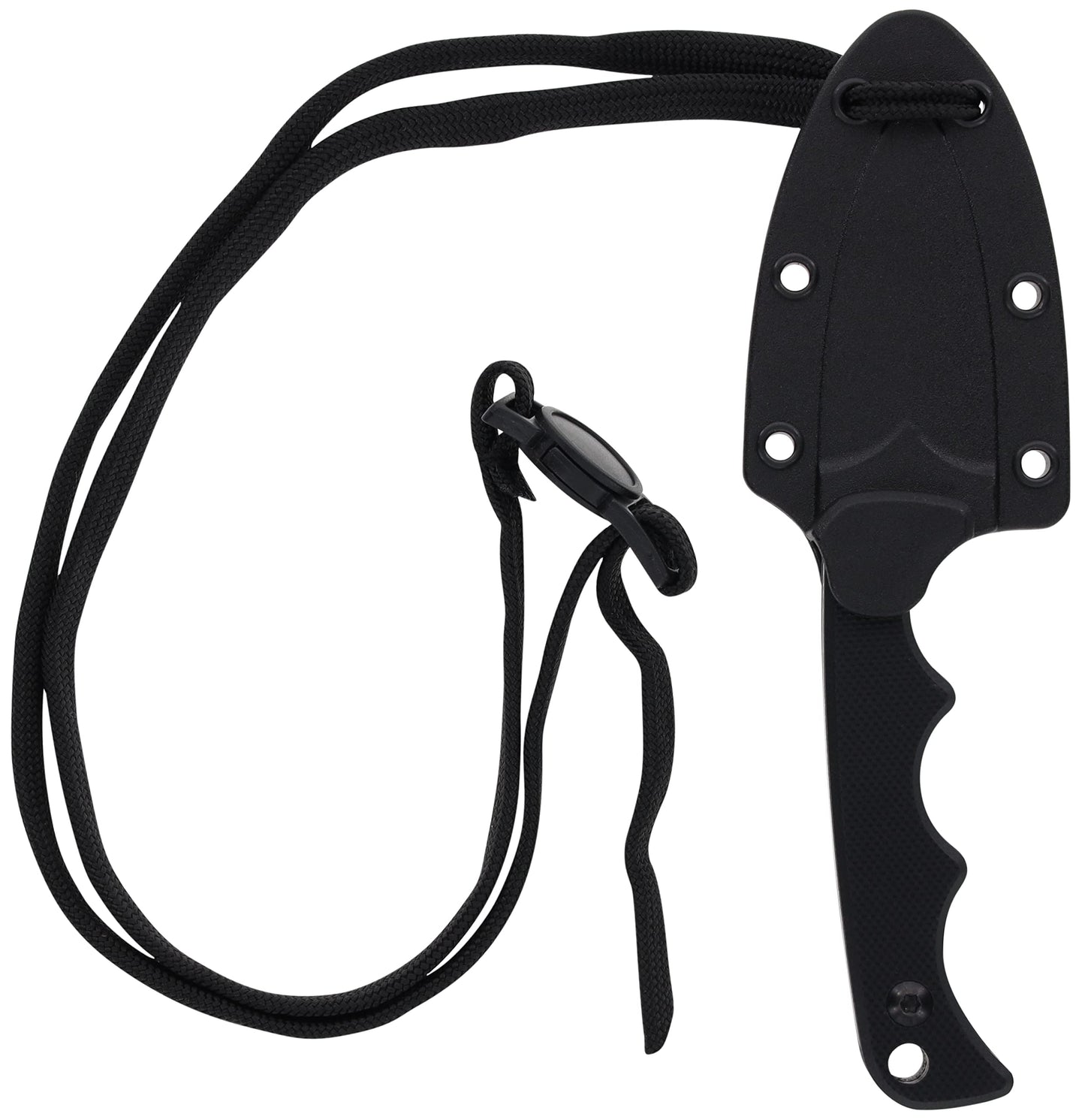 Smith & Wesson H.R.T Spear Point Neck Knife 5.5 in Overall Length with 2 in Blade Length and Breakaway Lanyard,Black