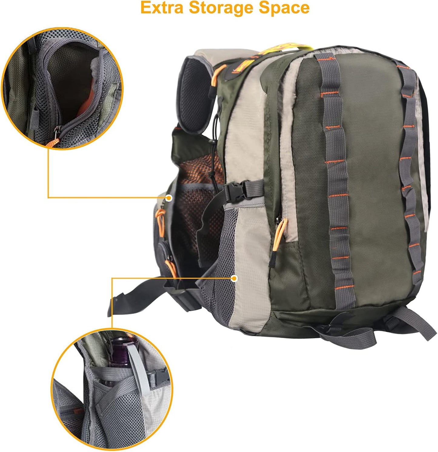 M MAXIMUMCATCH Maxcatch Fly Fishing Vest Pack for Men and Women Adjustable Outdoor Fishing (Vest/Sling Pack/Backpack)