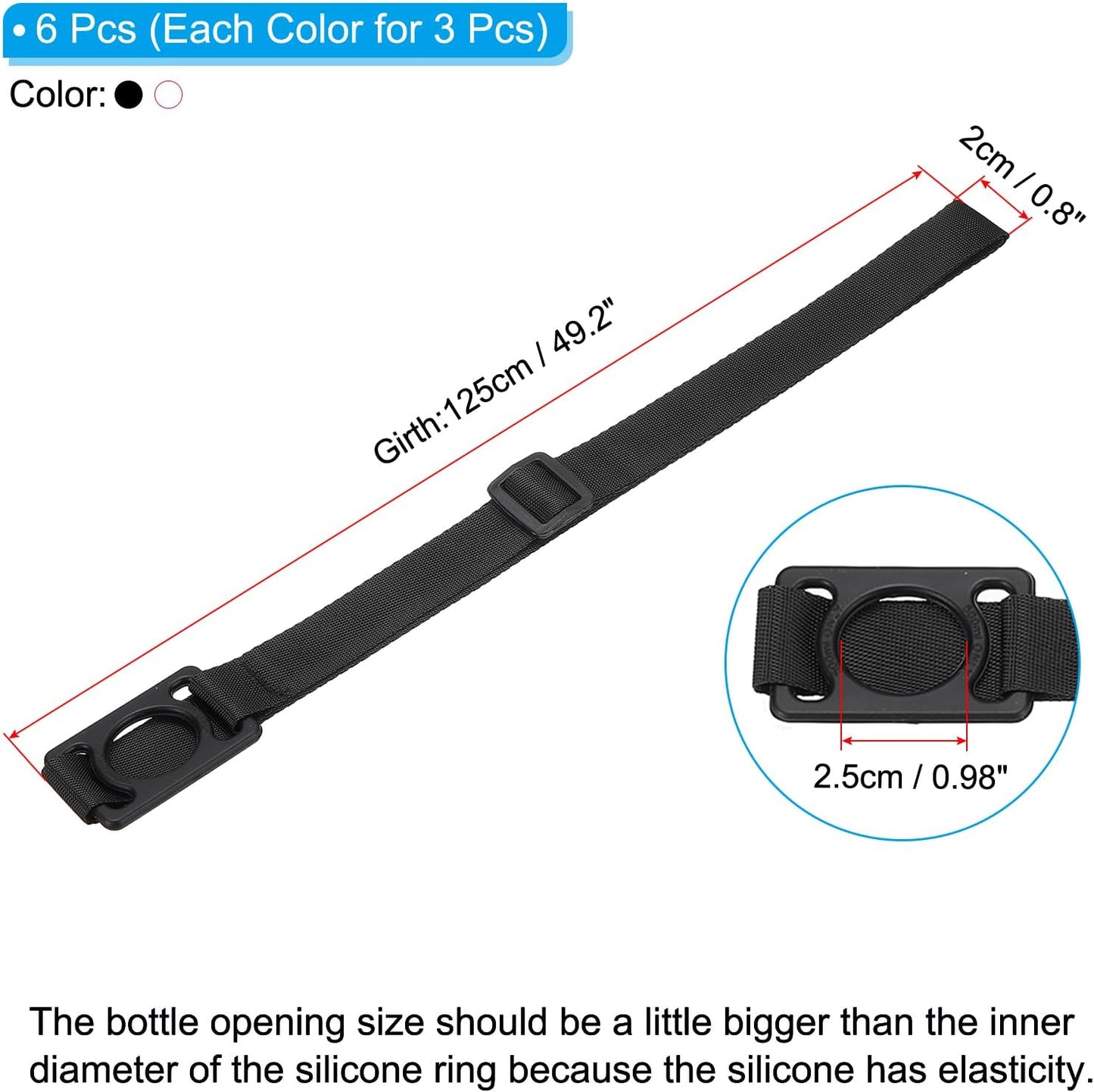 PATIKIL Water Bottle Lanyard | Shoulder Strap Holder for Hiking & Outdoors