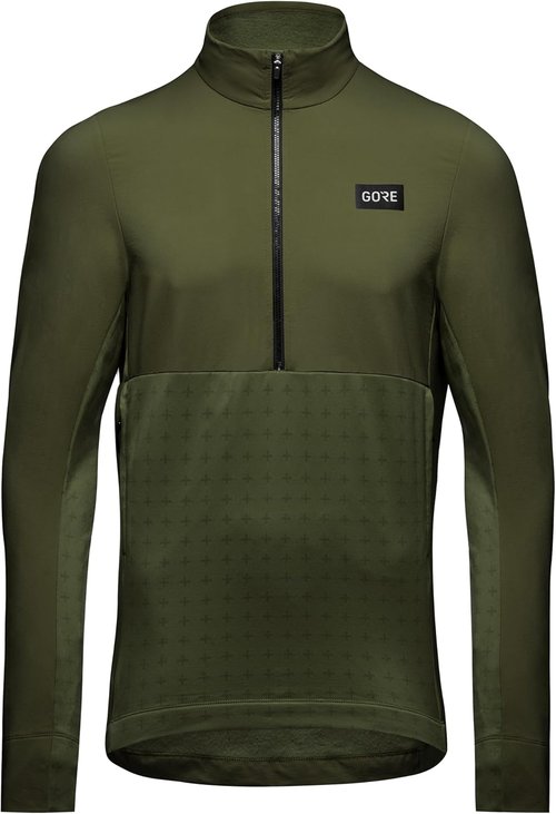 GORE WEAR Men's Standard 1/2-Zip, Utility Green, Small