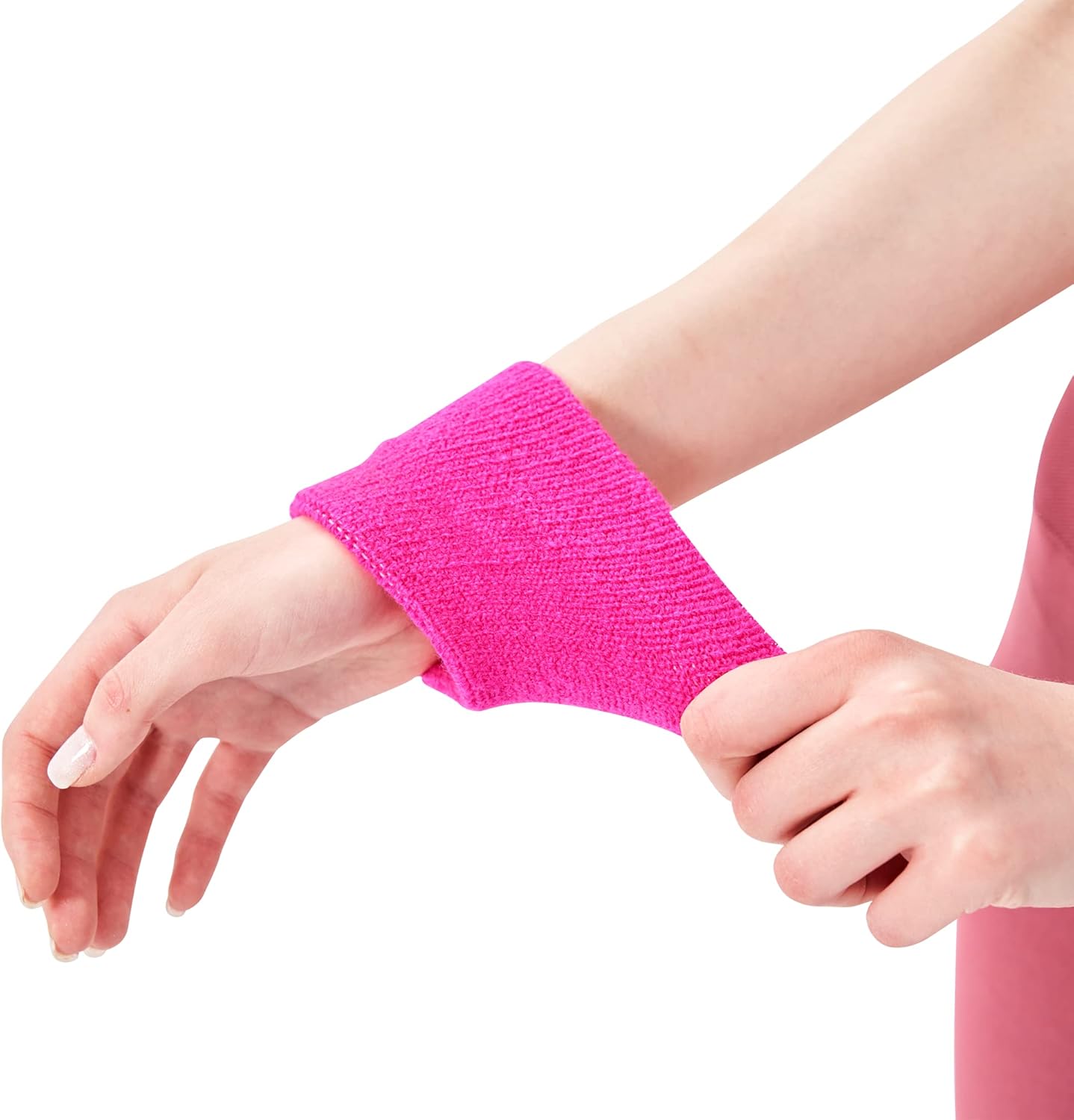Mallofusa 10 Pack Colorful Sports Basketball Football Absorbent Wristband Party Outdoor Activity